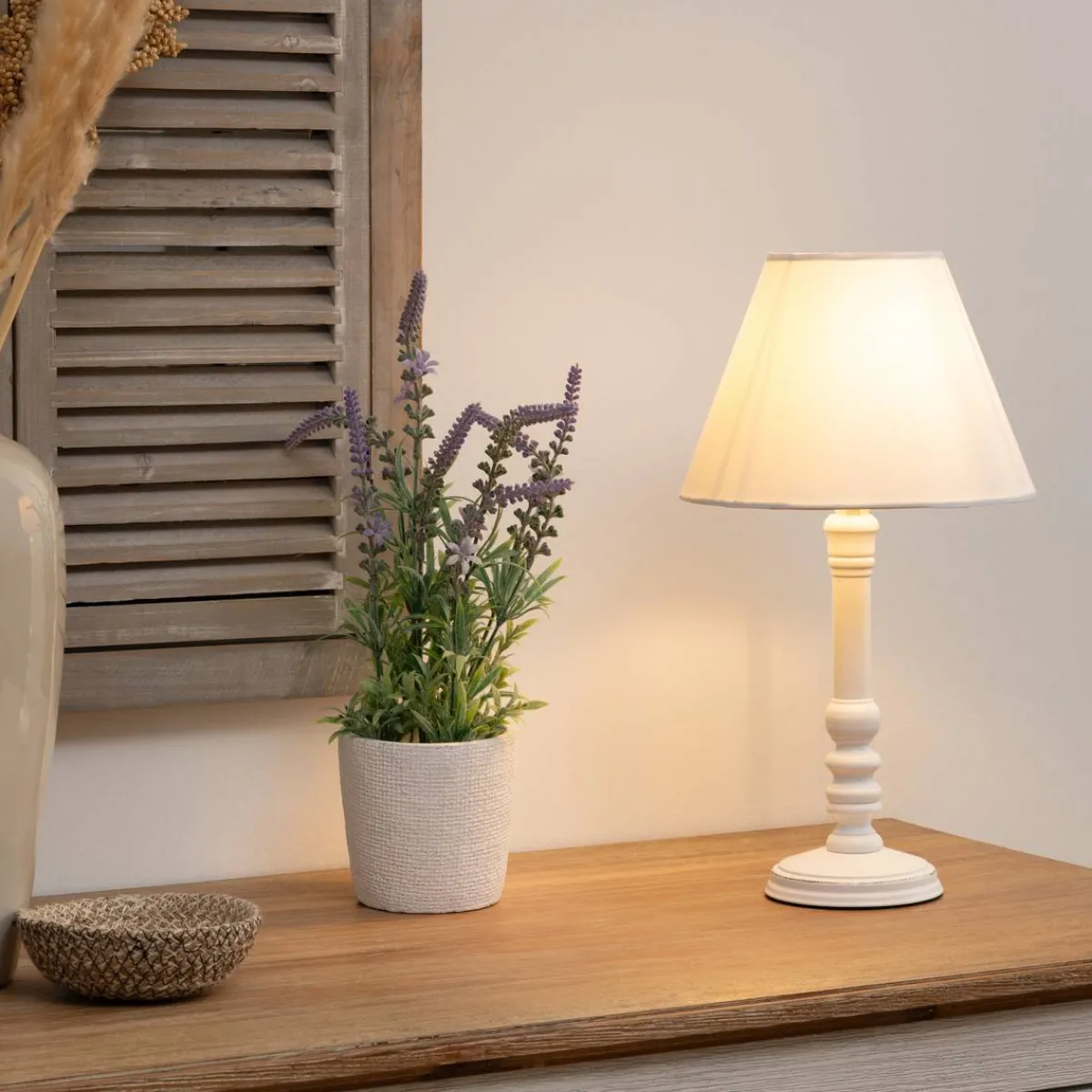 Atmosphera Lampes De Chevet*Lampe "Leo" Gris