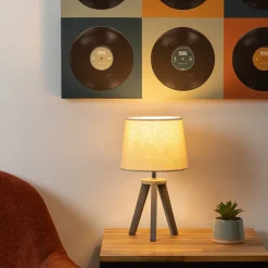 Atmosphera Lampes De Table*Lampe mini trépied Jaunepoussin