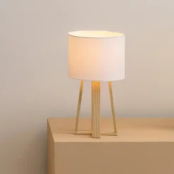 Atmosphera Lampes De Chevet*Lampe "Molu" bois Gris