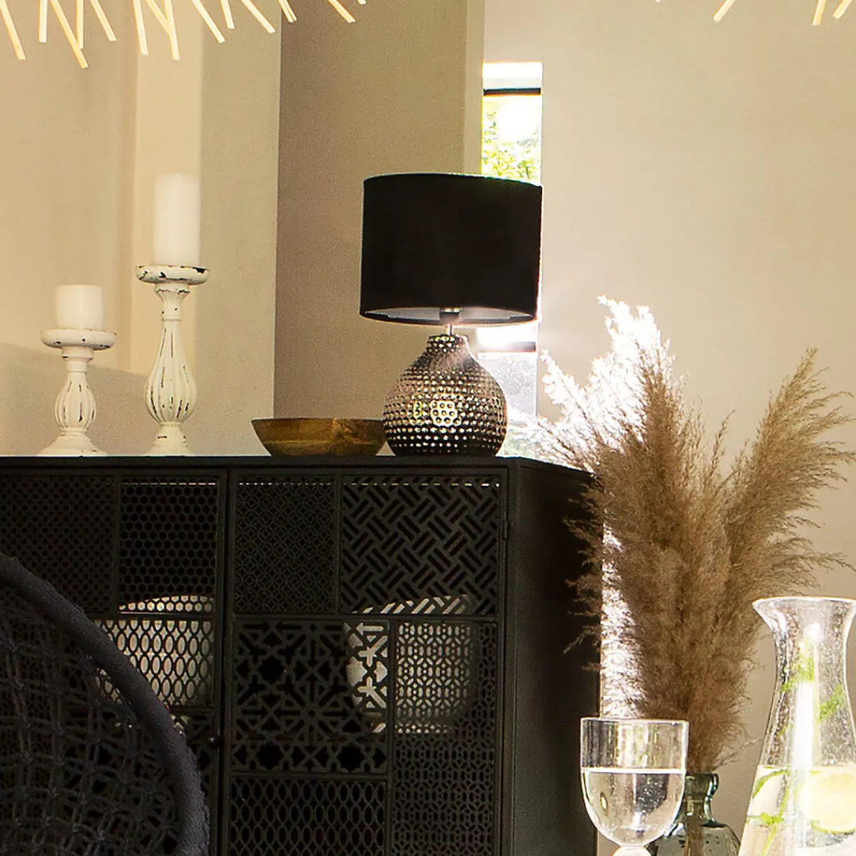 Atmosphera Lampes De Chevet*Lampe "Mozo", céramique Blancbrillant
