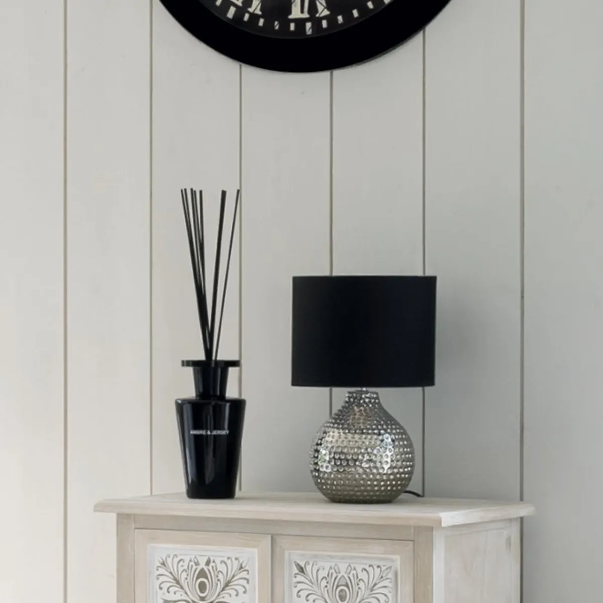 Atmosphera Lampes De Chevet*Lampe "Mozo", céramique Blancbrillant