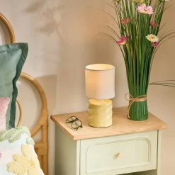 Atmosphera Lampes De Table*Lampe "Noly" Ivoire
