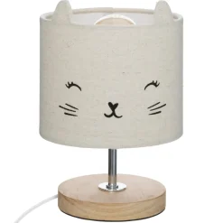 Atmosphera Luminaires*Lampe à poser enfant chat "Toxey" Ocre