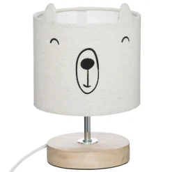 Atmosphera Luminaires*Lampe à poser enfant ourson "Toxey" Blanc