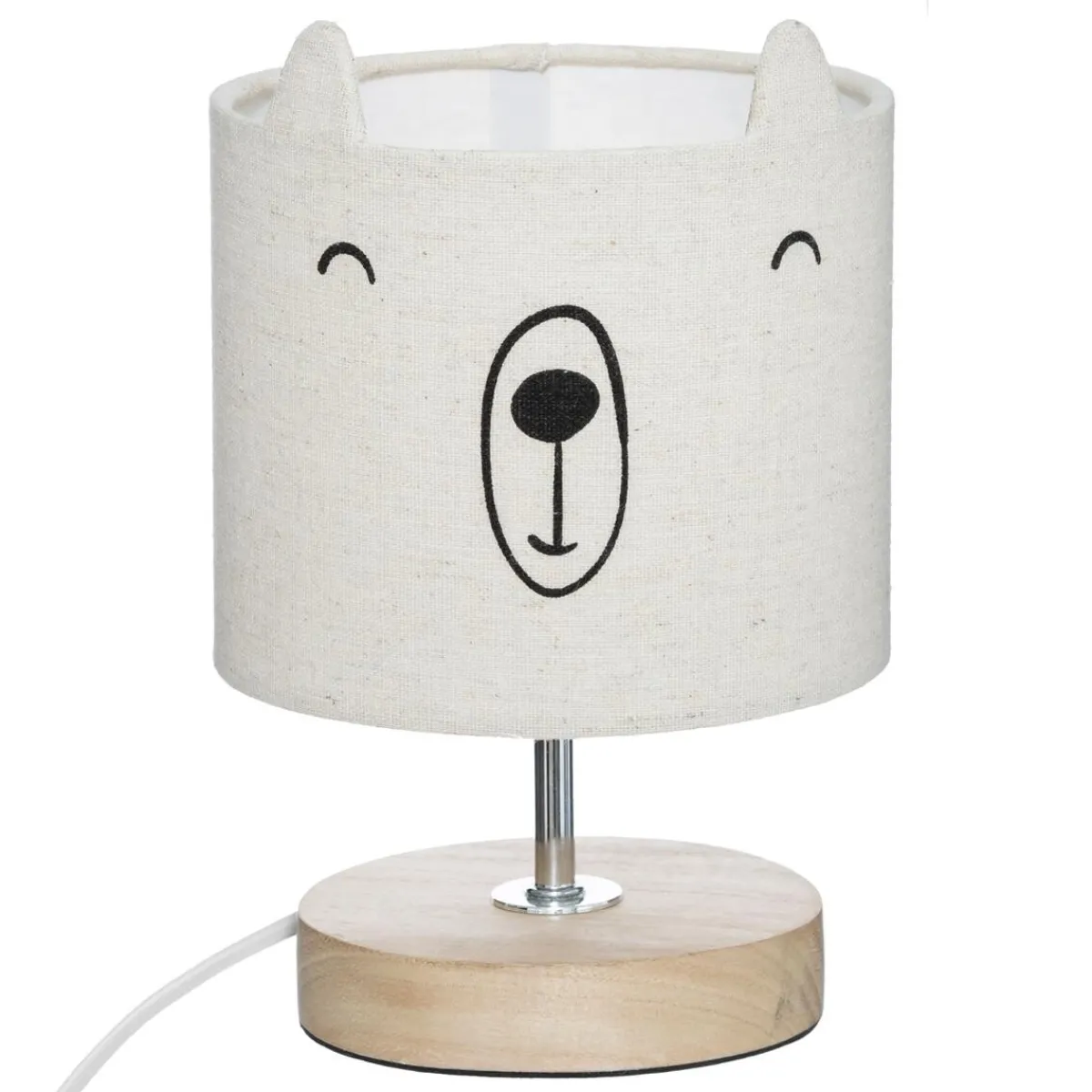 Atmosphera Luminaires*Lampe à poser enfant ourson "Toxey" Blanc