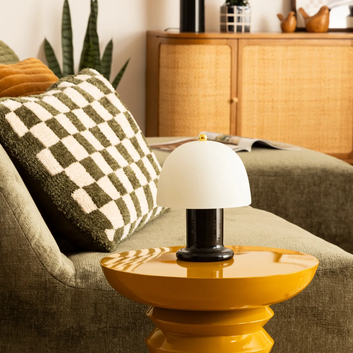 Atmosphera Lampes Led*Lampe à poser LED "Rick" Jaune