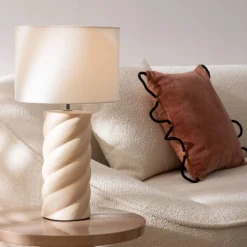 Atmosphera Lampes De Table*Lampe à poser "Noly" Beige