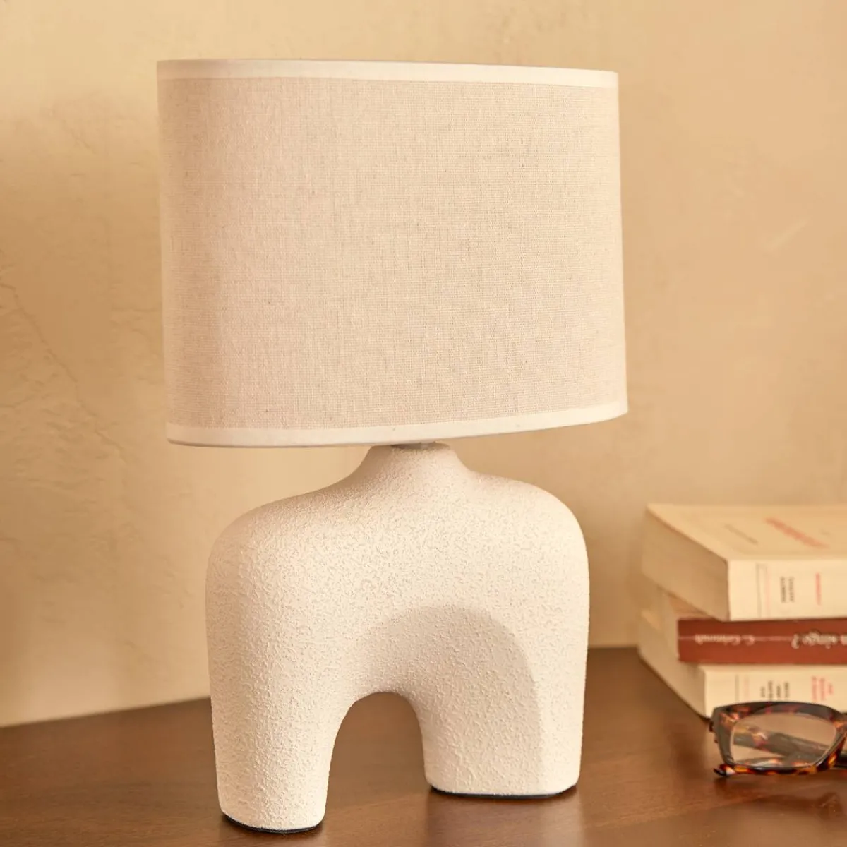 Atmosphera Lampes De Table*Lampe à poser Secteur "Gaby" Beige