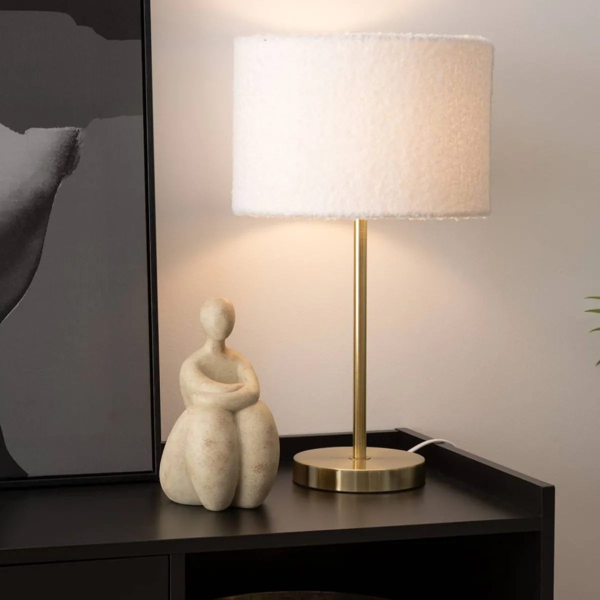 Atmosphera Lampes De Table*Lampe à poser "Tina" Blanc