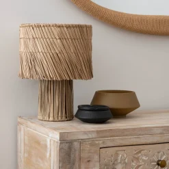 Atmosphera Lampes De Table*Lampe à poser "Yoni" Blanc