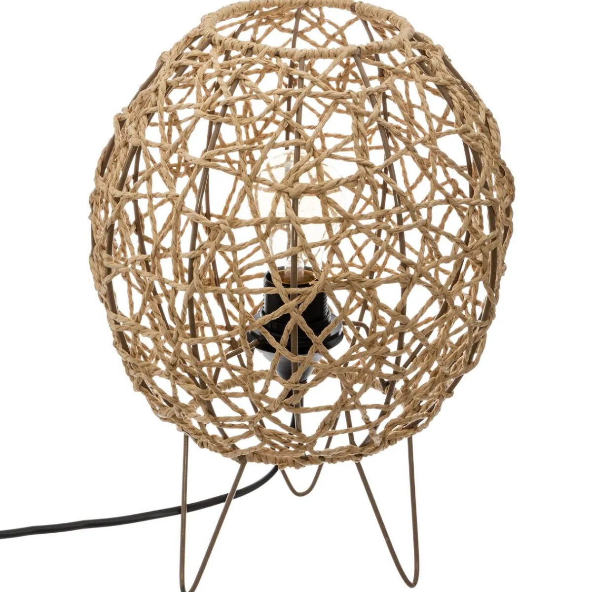 Atmosphera Lampes De Chevet*Lampe "Raahe" Blancstrié