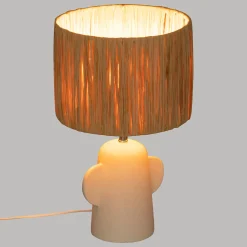 Atmosphera Lampes De Table|Lampes De Chevet*Lampe "Raia" Blanc