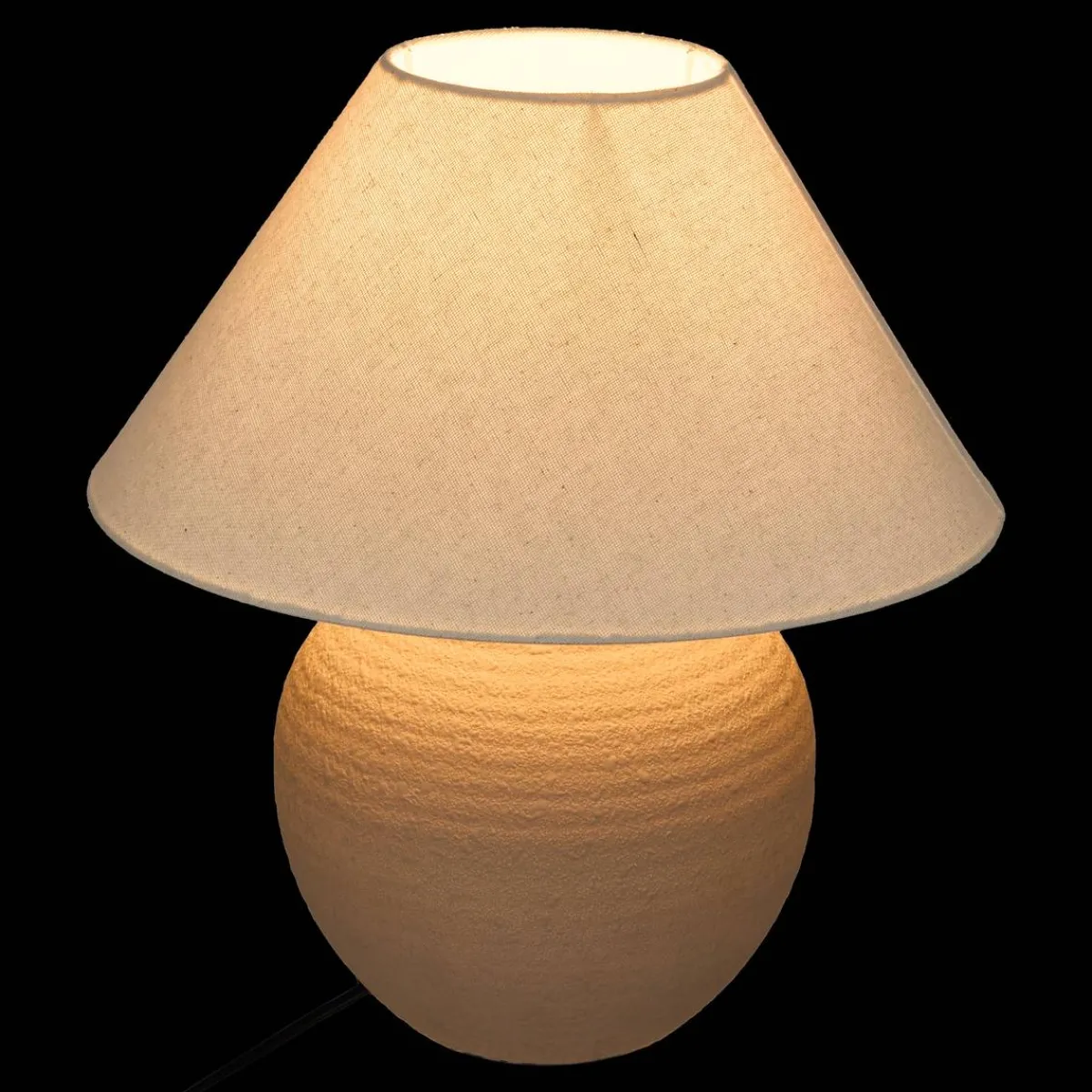Atmosphera Lampes De Table*Lampe "Seiya" Beige