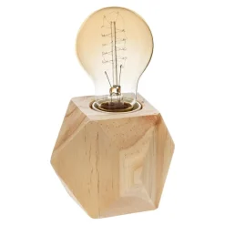 Atmosphera Lampes De Chevet*Lampe socle "Bahia" Gris