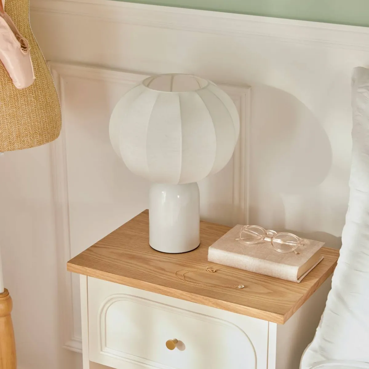 Atmosphera Lampes De Table*Lampe "Tobie" Beige