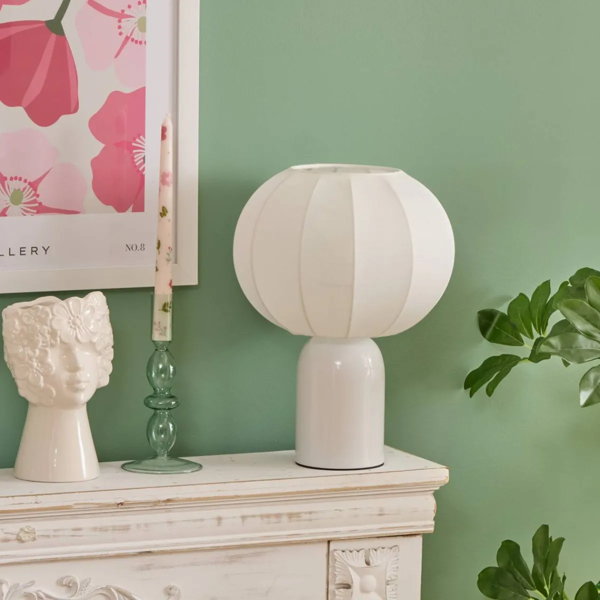 Atmosphera Lampes De Table*Lampe "Tobie" Beige