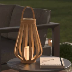 Atmosphera Lampes D'Extérieur*Lanterne d'extérieur ARIA Beige Argent