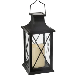 Atmosphera Lampes Solaires*Lanterne d'extérieur MAIK solaire Noir Ambre