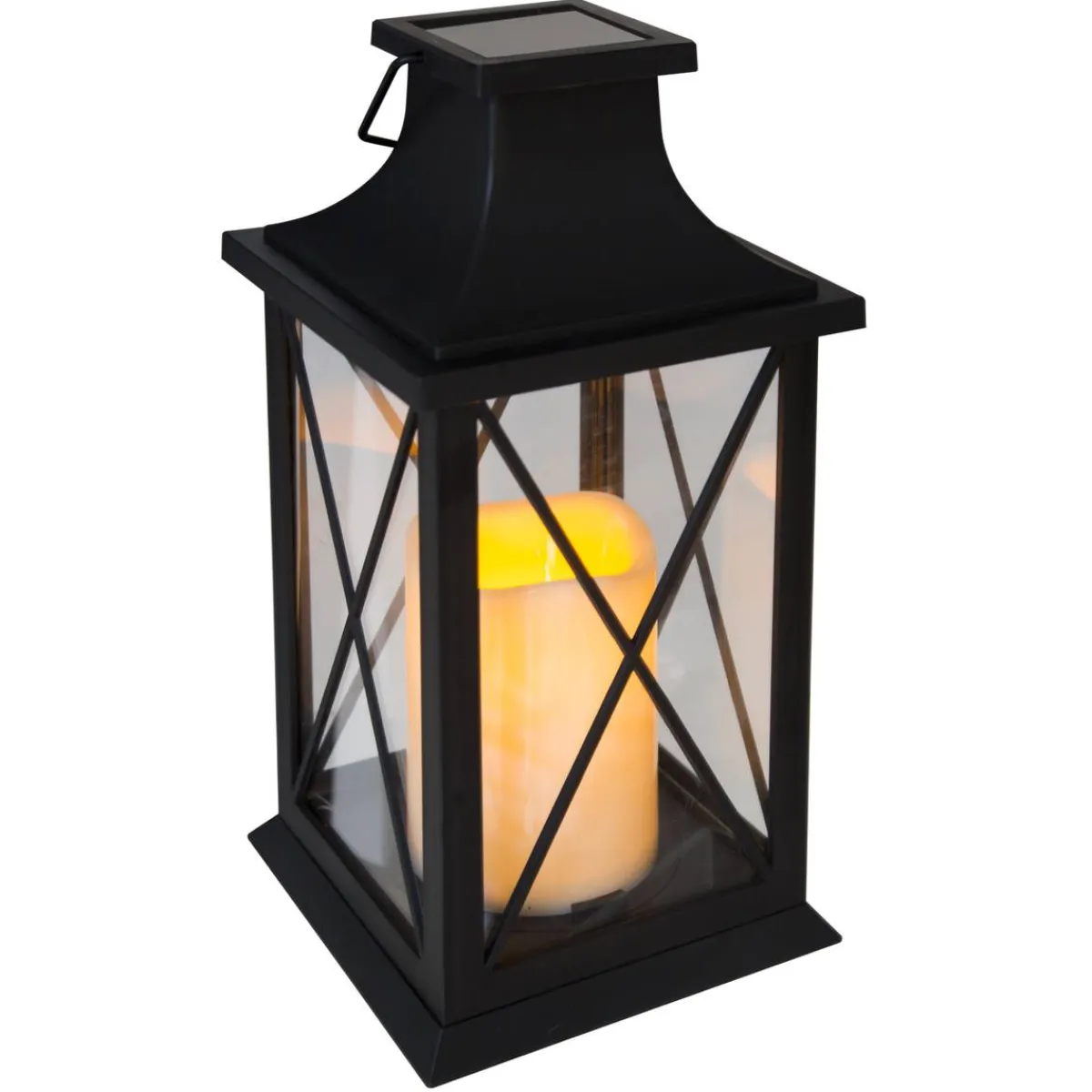 Atmosphera Lampes Solaires*Lanterne d'extérieur MAIK solaire Noir Ambre