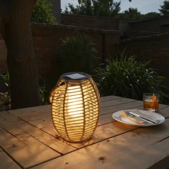 Atmosphera Lampes D'Extérieur*Lanterne d'extérieur solaire "Gina" Beige
