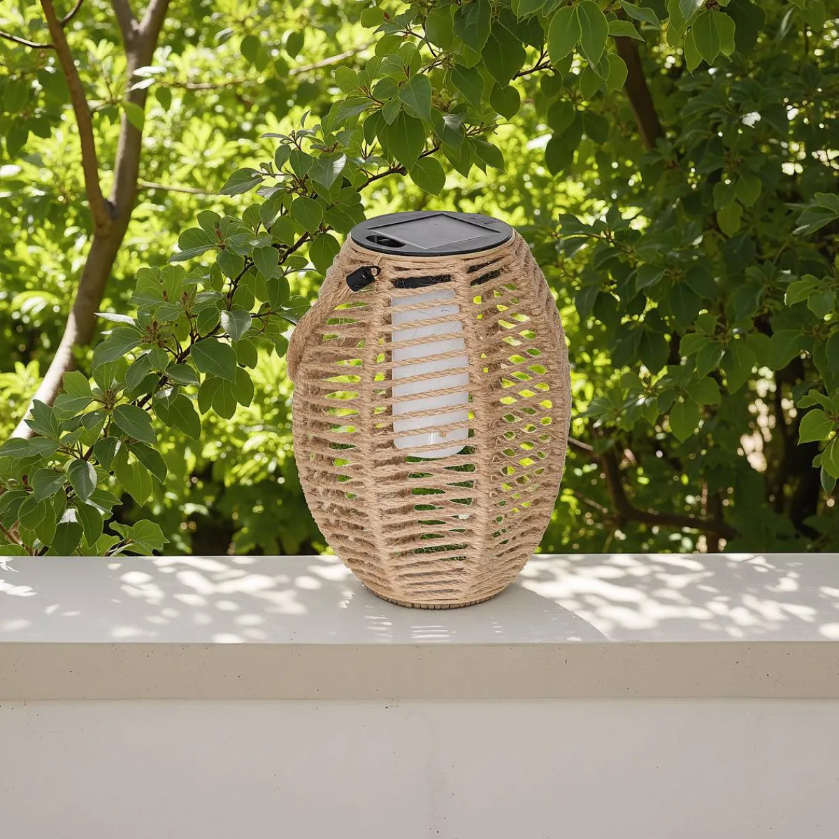 Atmosphera Lampes D'Extérieur*Lanterne d'extérieur solaire "Gina" Beige