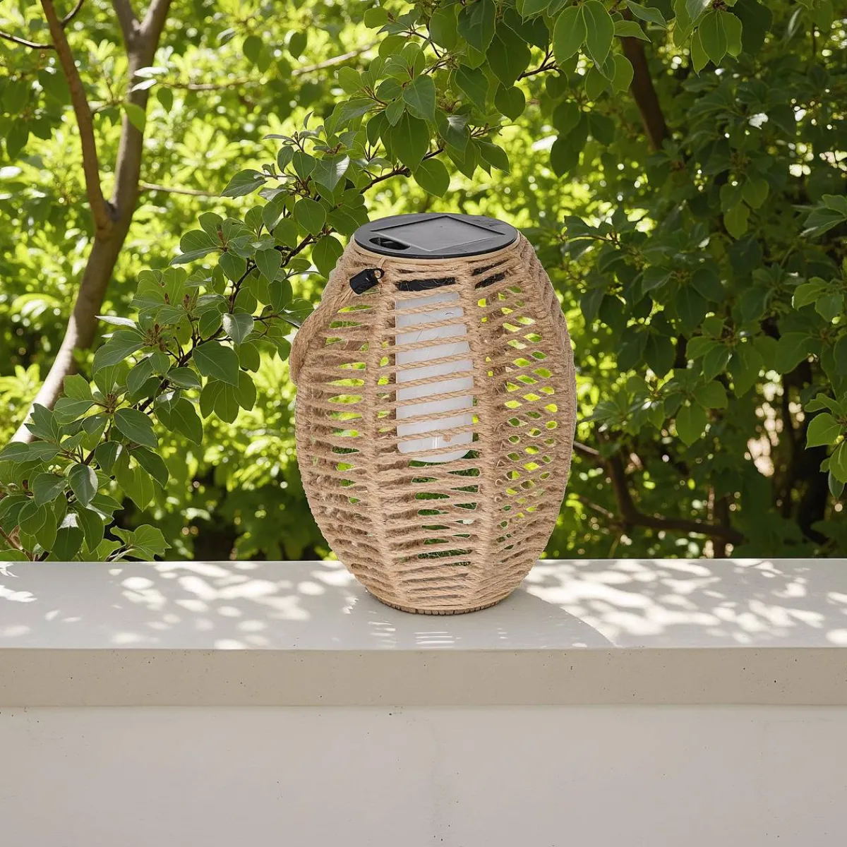 Atmosphera Lampes D'Extérieur*Lanterne d'extérieur solaire "Gina" Beige