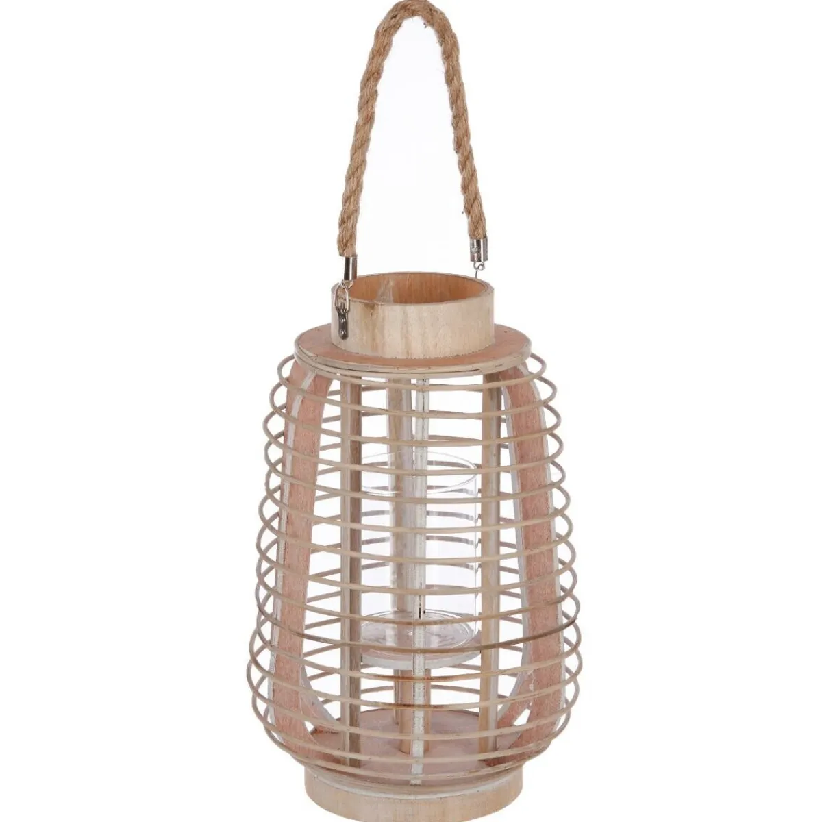 Atmosphera Lanternes*Lanterne d'intérieur en rotin Beige Boisnaturel
