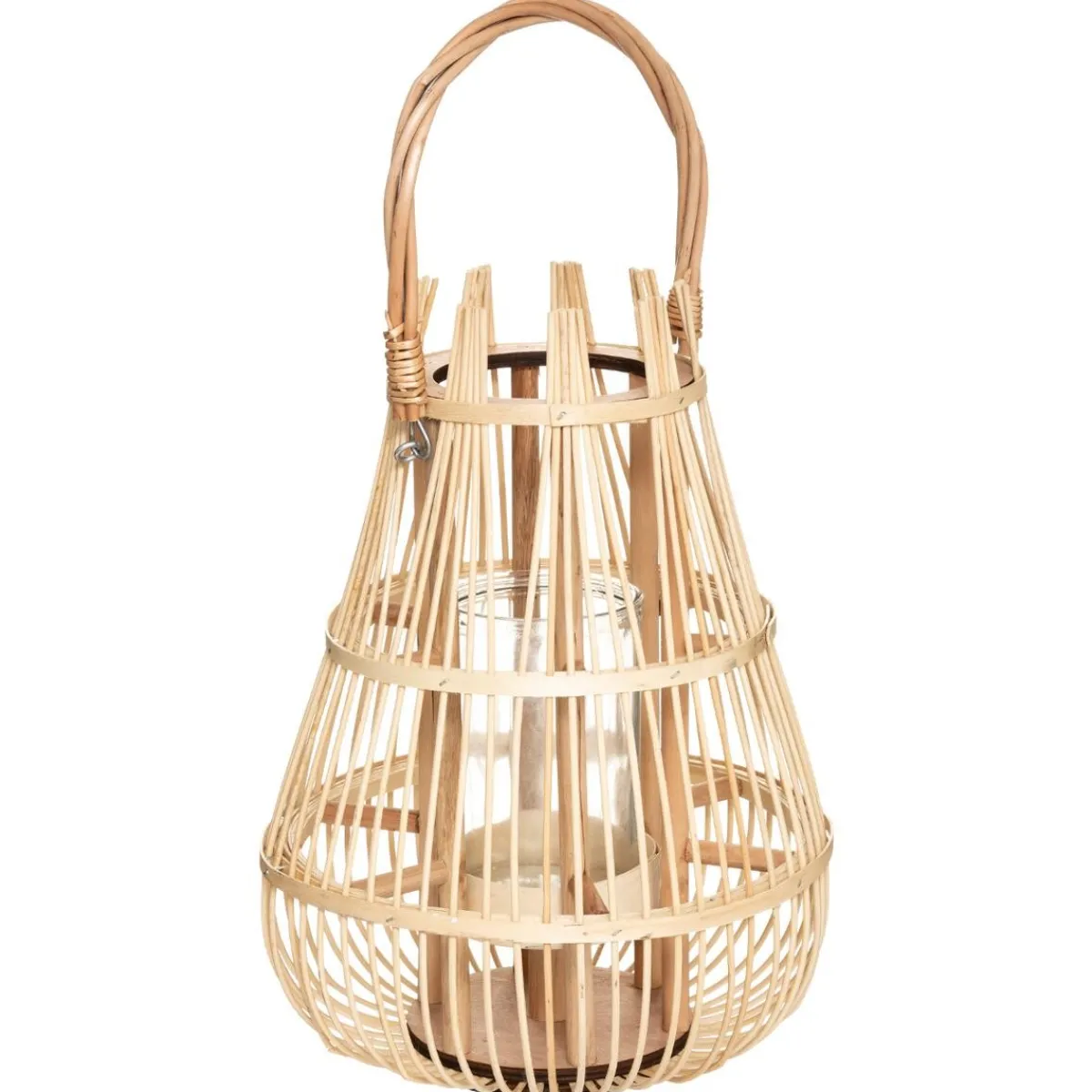 Atmosphera Lanternes*Lanterne d'intérieur panier haut Beige Blanc