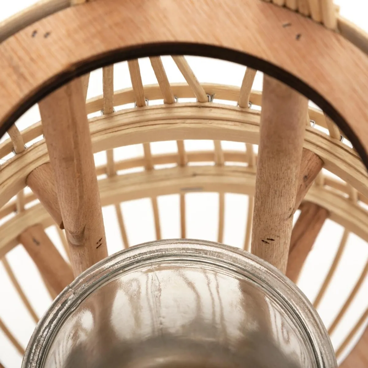 Atmosphera Lanternes*Lanterne d'intérieur panier haut Beige Blanc