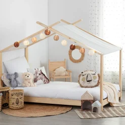 Atmosphera Lits|Sélection Montessori*Lit tente enfant "Ilan" Boisnaturel