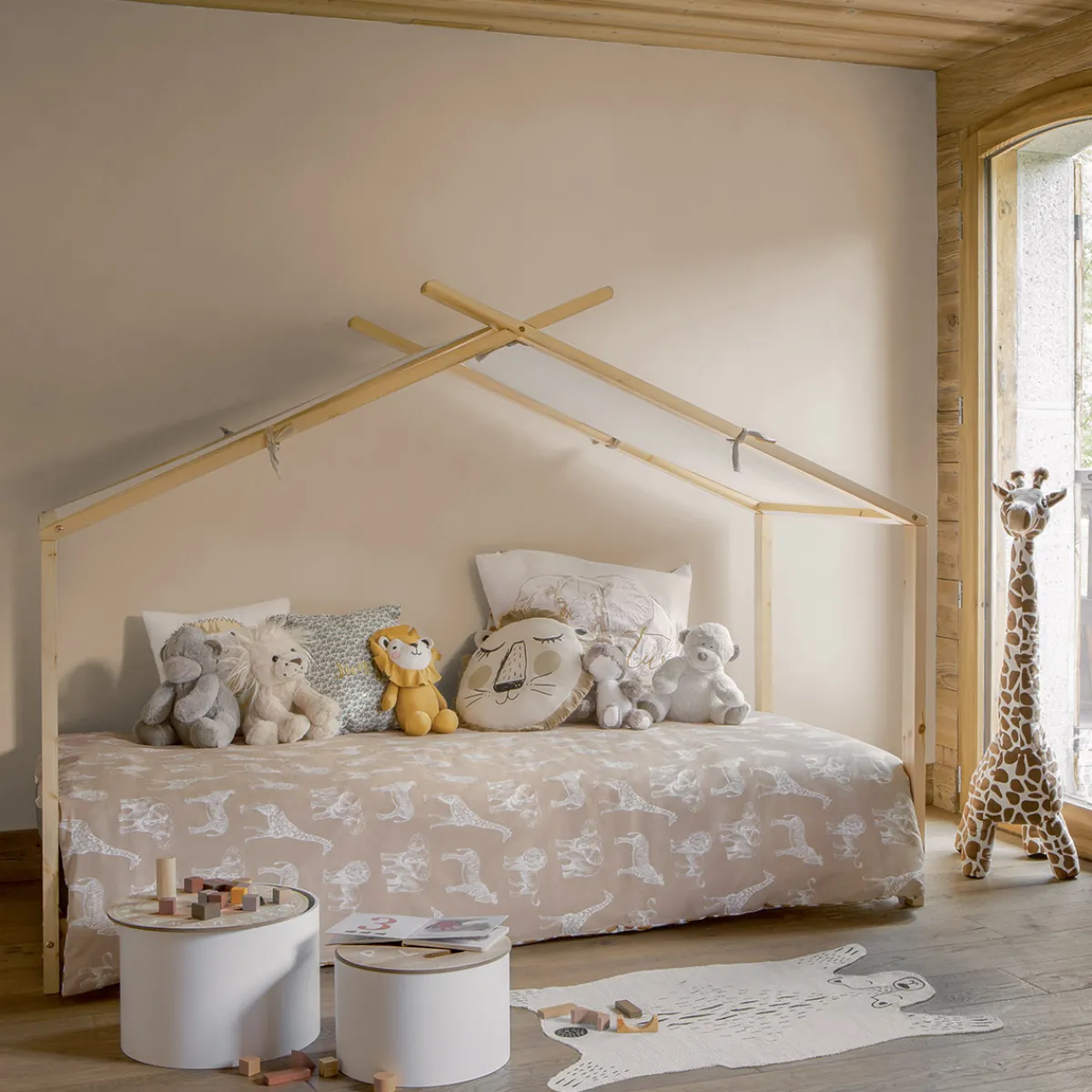 Atmosphera Lits|Sélection Montessori*Lit tente enfant "Ilan" Boisnaturel