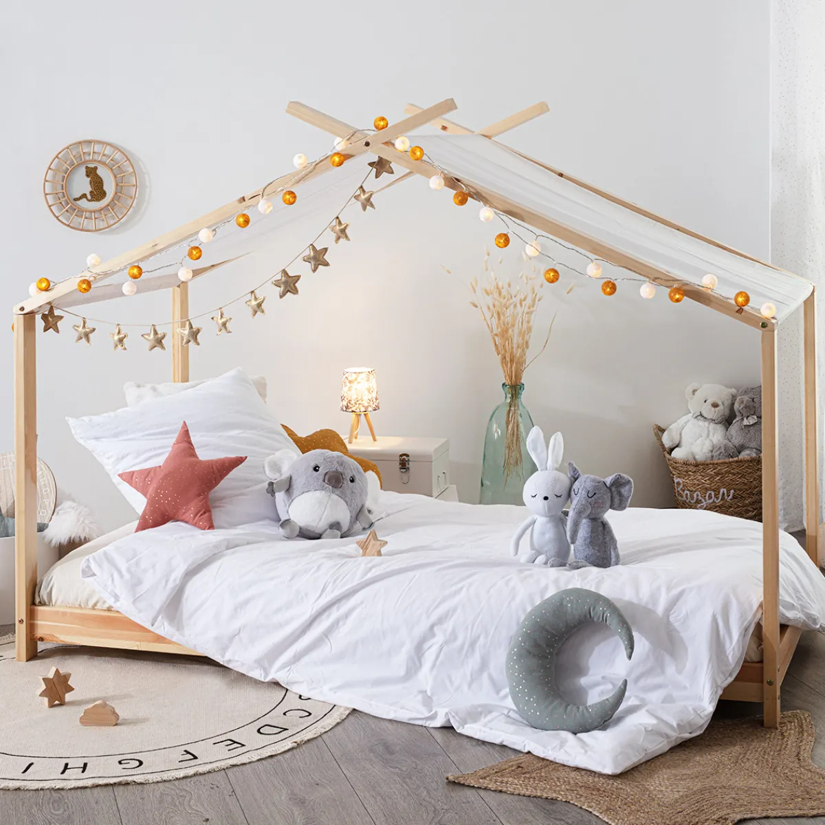 Atmosphera Lits|Sélection Montessori*Lit tente enfant "Ilan" Boisnaturel