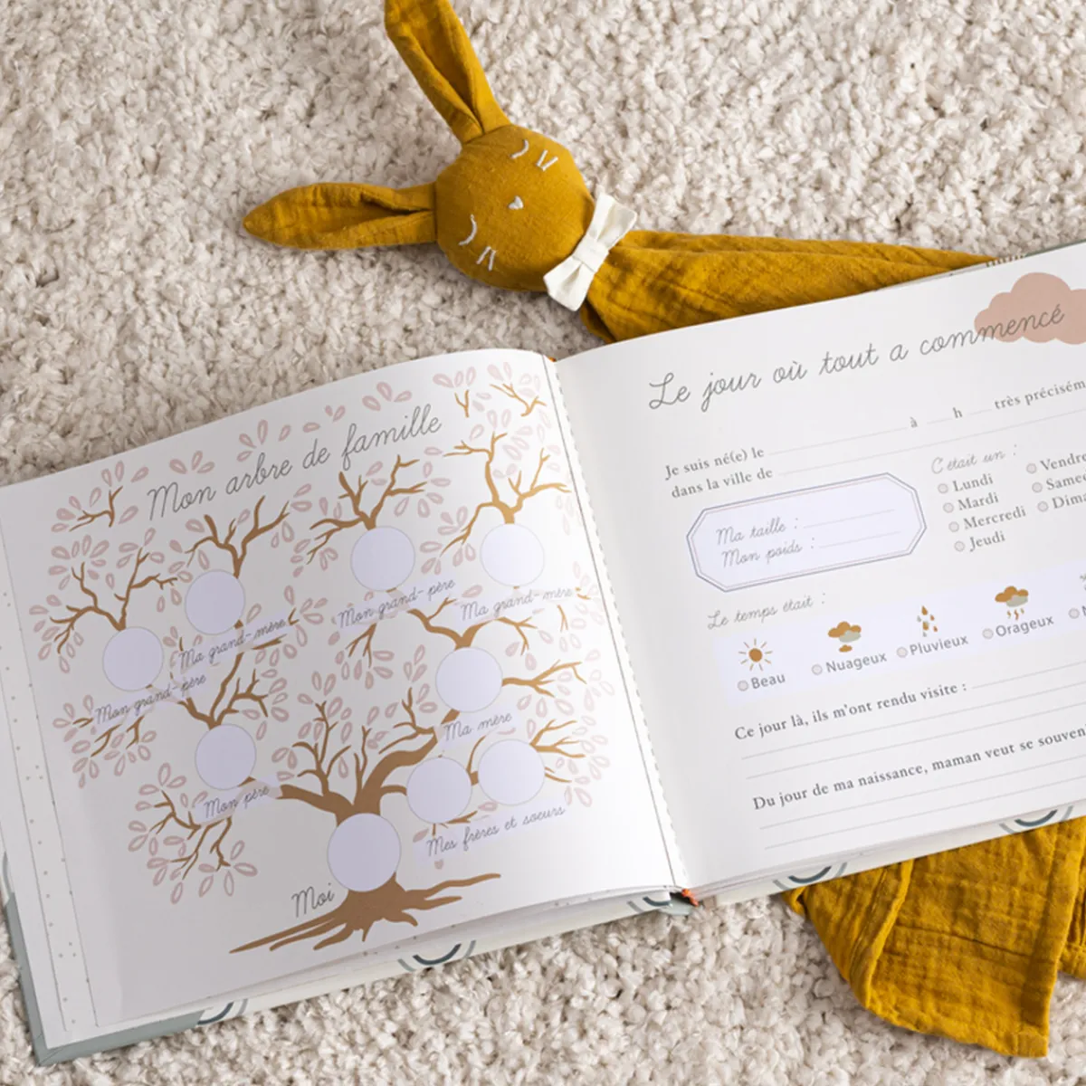 Atmosphera Cadeaux De Naissance*Livre de naissance bébé Vert