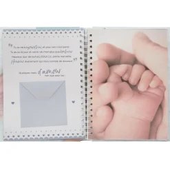 Atmosphera Cadeaux De Naissance*Livre de naissance 100 pages Bleu