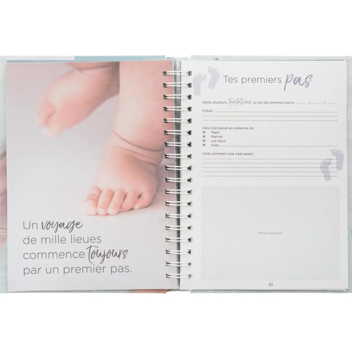 Atmosphera Cadeaux De Naissance*Livre de naissance 100 pages Bleu