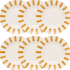 Atmosphera Assiettes Creuses*Lot de 6 assiettes creuses "Cheri" Terracotta