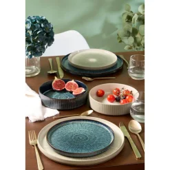 Atmosphera Assiettes Creuses*Lot de 4 assiettes creuses "Eva" Rouge