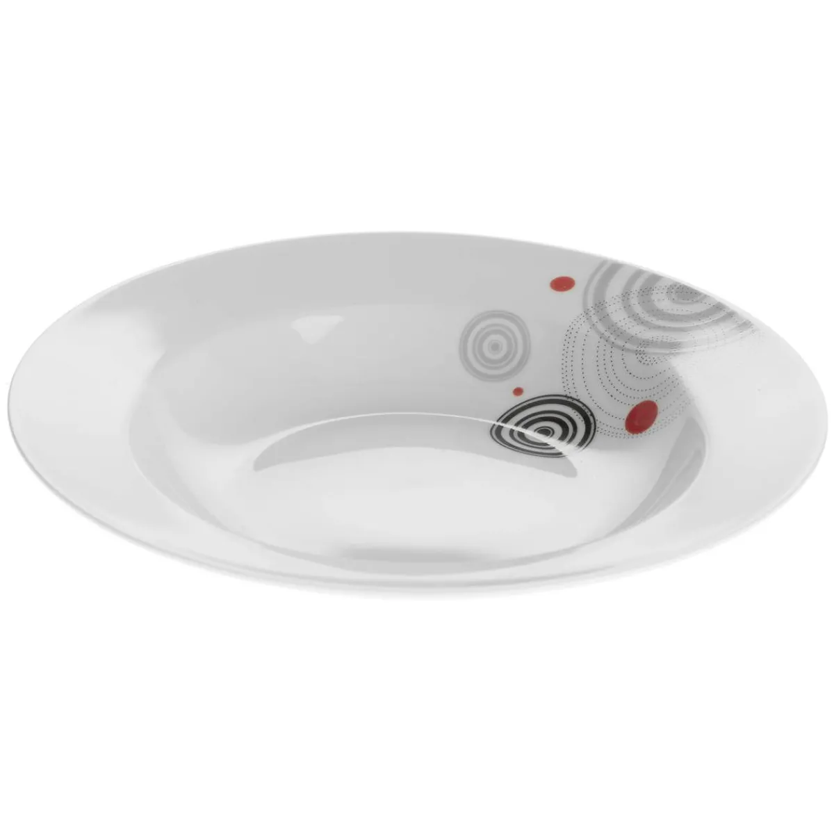 Atmosphera Assiettes Creuses*Lot de 6 assiettes creuses "Instant" Blanc