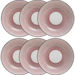 Atmosphera Assiettes Creuses*Lot de 6 assiettes creuses "Lunis" Transparent