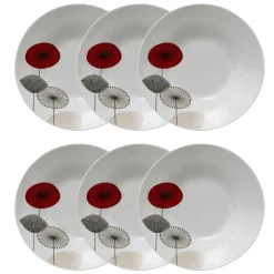 Atmosphera Assiettes Creuses*Lot de 6 assiettes creuses "Osara" Vert