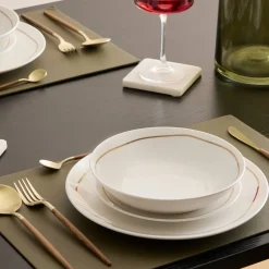 Atmosphera Assiettes Creuses*Lot de 6 assiettes creuses "Selena" blanc