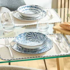 Atmosphera Assiettes Creuses*Lot de 6 assiettes creuses "Umami" Noir