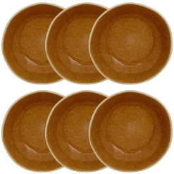 Atmosphera Assiettes Creuses*Lot de 6 assiettes creuses "Wonja" Vertcéladon