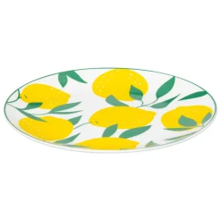 Atmosphera Assiettes À Dessert*Lot de 6 assiettes dessert  "Citron" Bleu