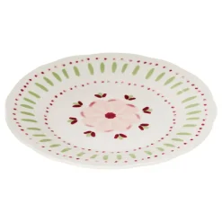 Atmosphera Assiettes À Dessert*Lot de 6 assiettes à dessert "Fleur De Rose" Jaune