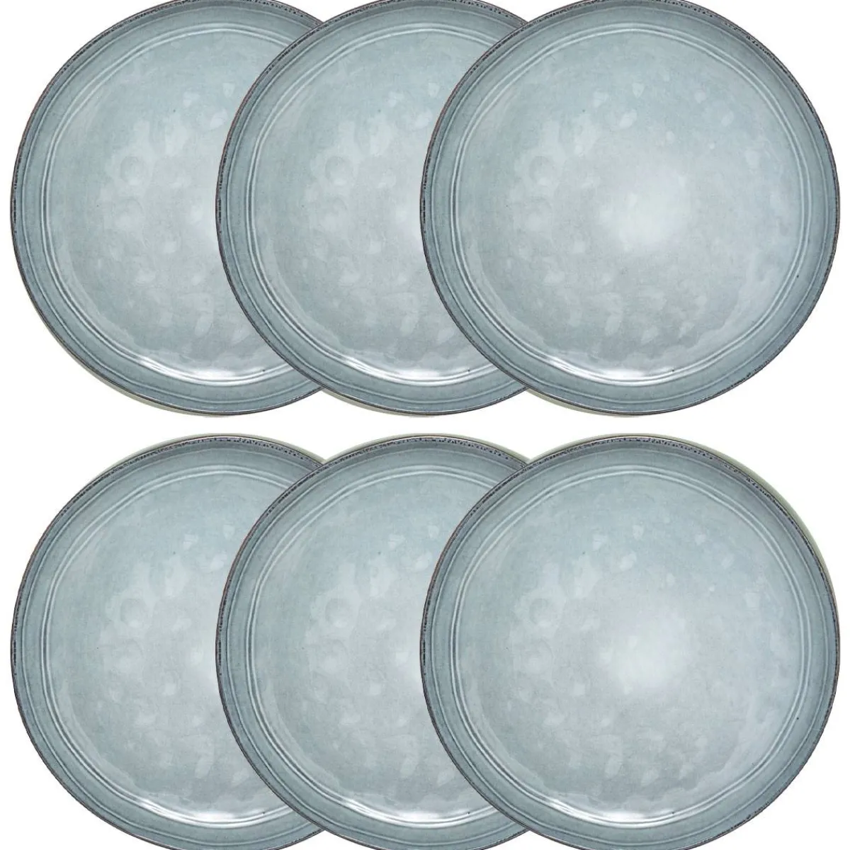 Atmosphera Assiettes À Dessert*Lot de 6 assiettes à dessert "Flower" Blanc
