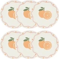 Atmosphera Assiettes À Dessert*Lot de 6 assiettes à dessert  "Fruity" Bleu2