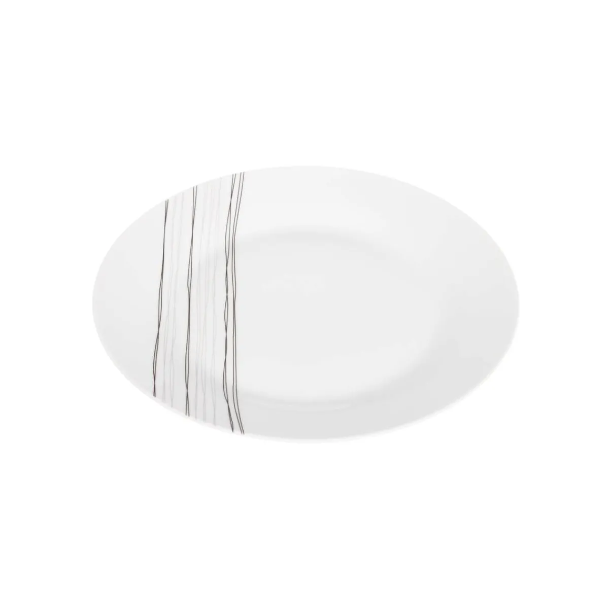 Atmosphera Assiettes À Dessert*Lot de 6 assiettes à dessert "Lignes" Bleu