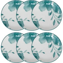 Atmosphera Assiettes À Dessert*Lot de 6 assiettes à dessert "Lily" Noir