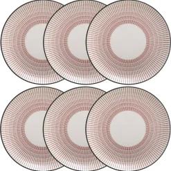 Atmosphera Assiettes À Dessert*Lot de 6 assiettes à dessert "Lunis" Noir1